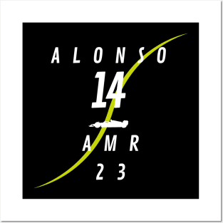 Fernando AlonsoAston Martin F1 2023 Posters and Art